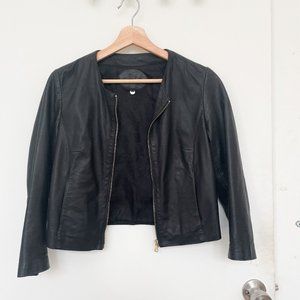 Massimo Dutti Small Leather Jacket